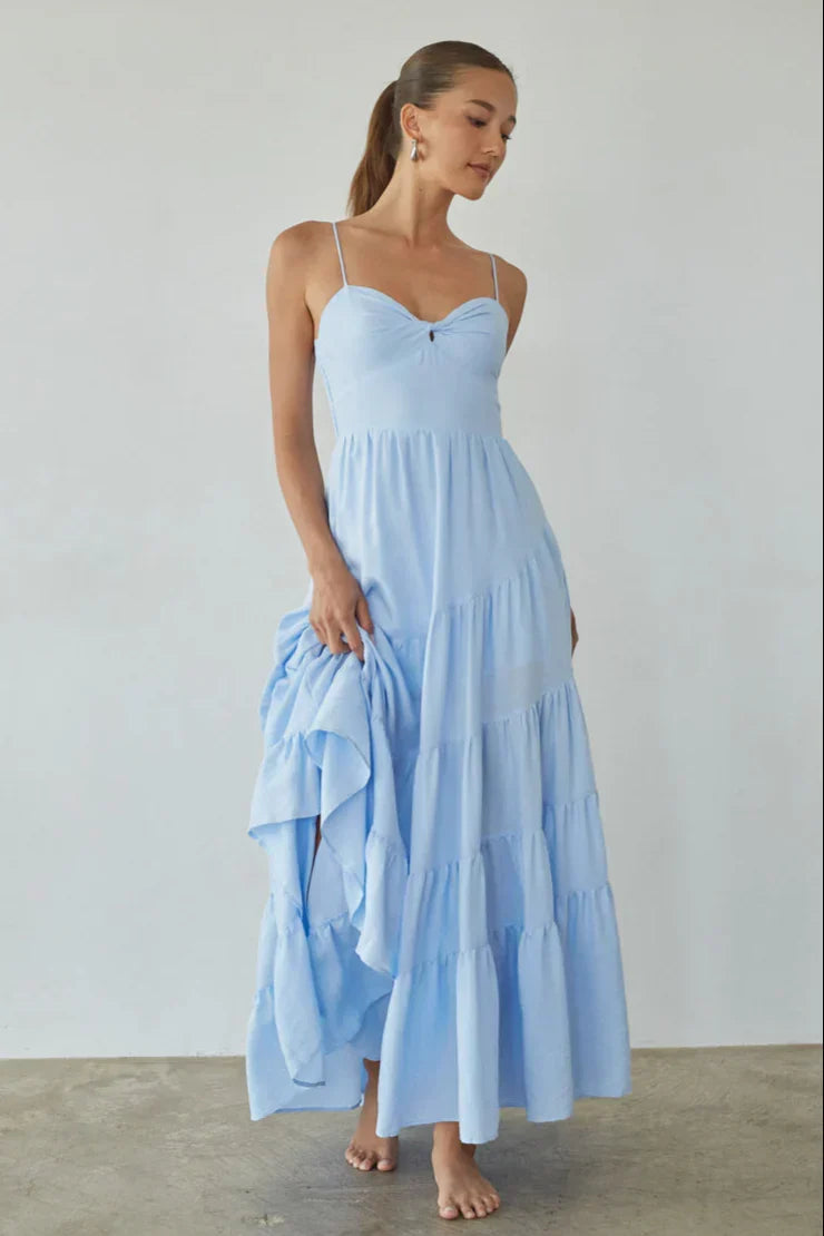 Robe longue torsadée Donna