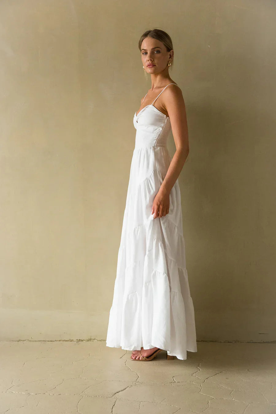 Robe longue torsadée Donna