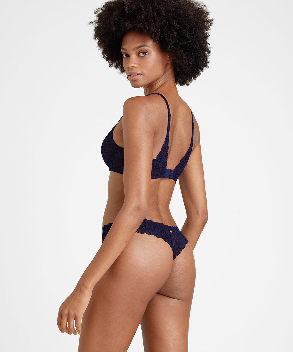 Rosessence Soutien-gorge Triangle avec armatures Bleu Nocturne