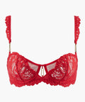 Flowermania Soutien-gorge Corbeille avec armatures Rouge floral