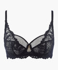 Flowermania Soutien-gorge Emboîtant Foulard Noir