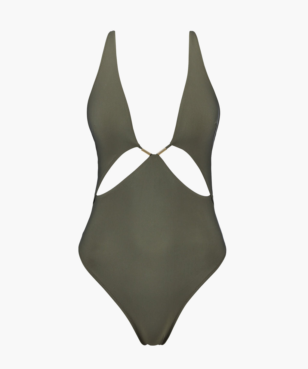 Beach Escape Maillot de bain une pièce kaki