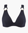 Haut de maillot de bain triangle avec armatures Secret Cove - Noir