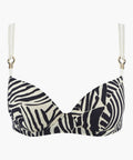 Savannah Mood Haut de maillot de bain Push-up coques Zebra