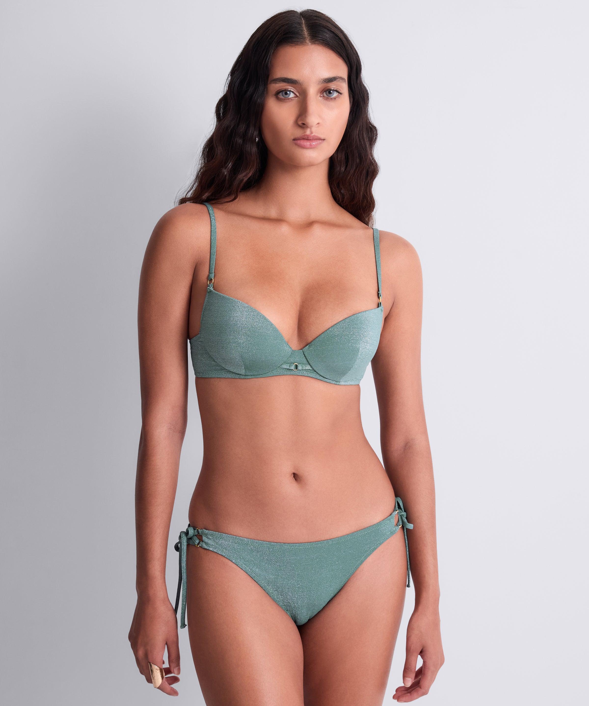 Summer Glow Bas de maillot de bain taille basse Aqua