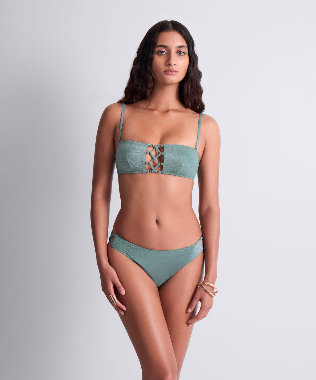 Summer Glow Bas de maillot de bain brésilien Aqua