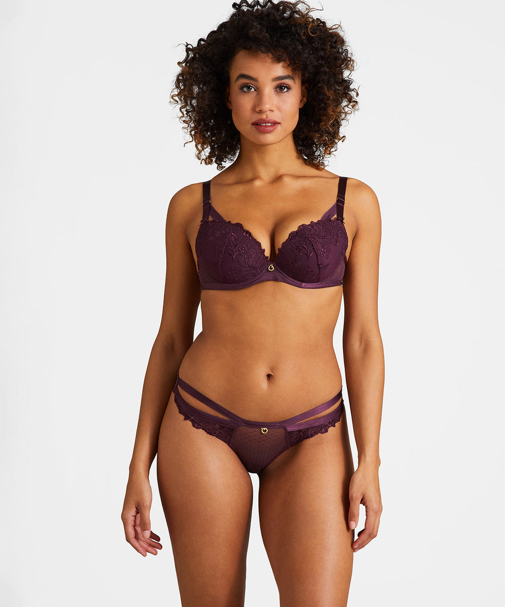 Femme Passion Soutien-gorge push-up à coques Wineberry