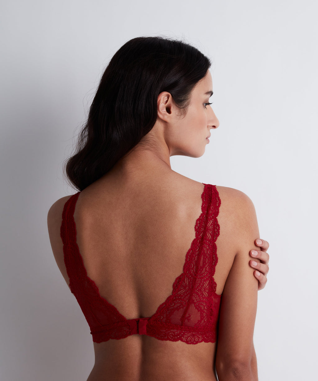 Danse des Sens Soutien-gorge Triangle bralette Rouge irrésistible