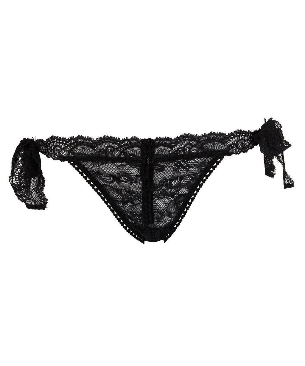 Boîte à Désir Culotte taille basse Noir