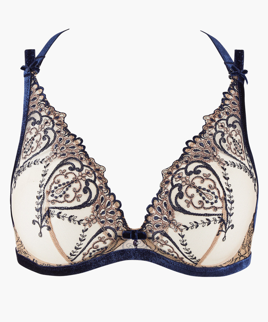 Coeurs Enlacés Wired Triangle Bra Nightfall