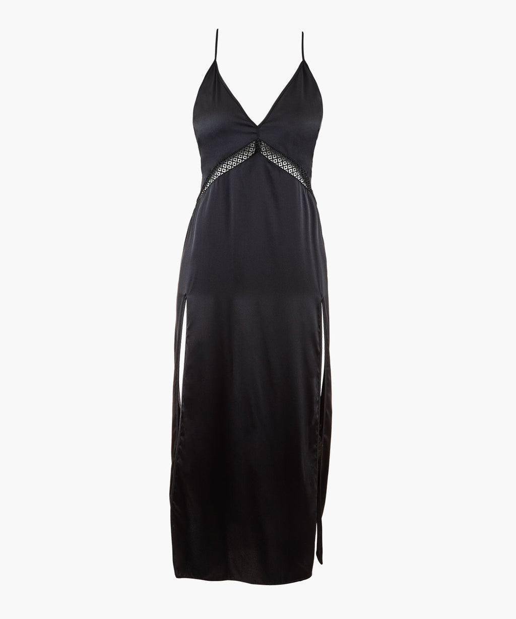 Silk Desire Nuisette longue Noir