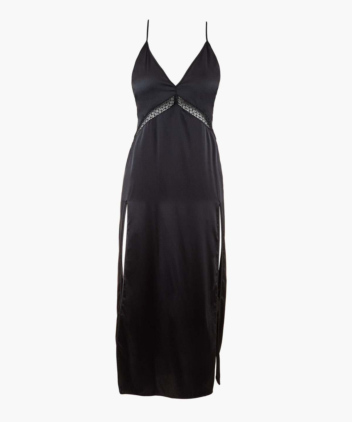 Silk Desire Nuisette longue Noir