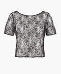 Lazy Days Top manches courtes Noir