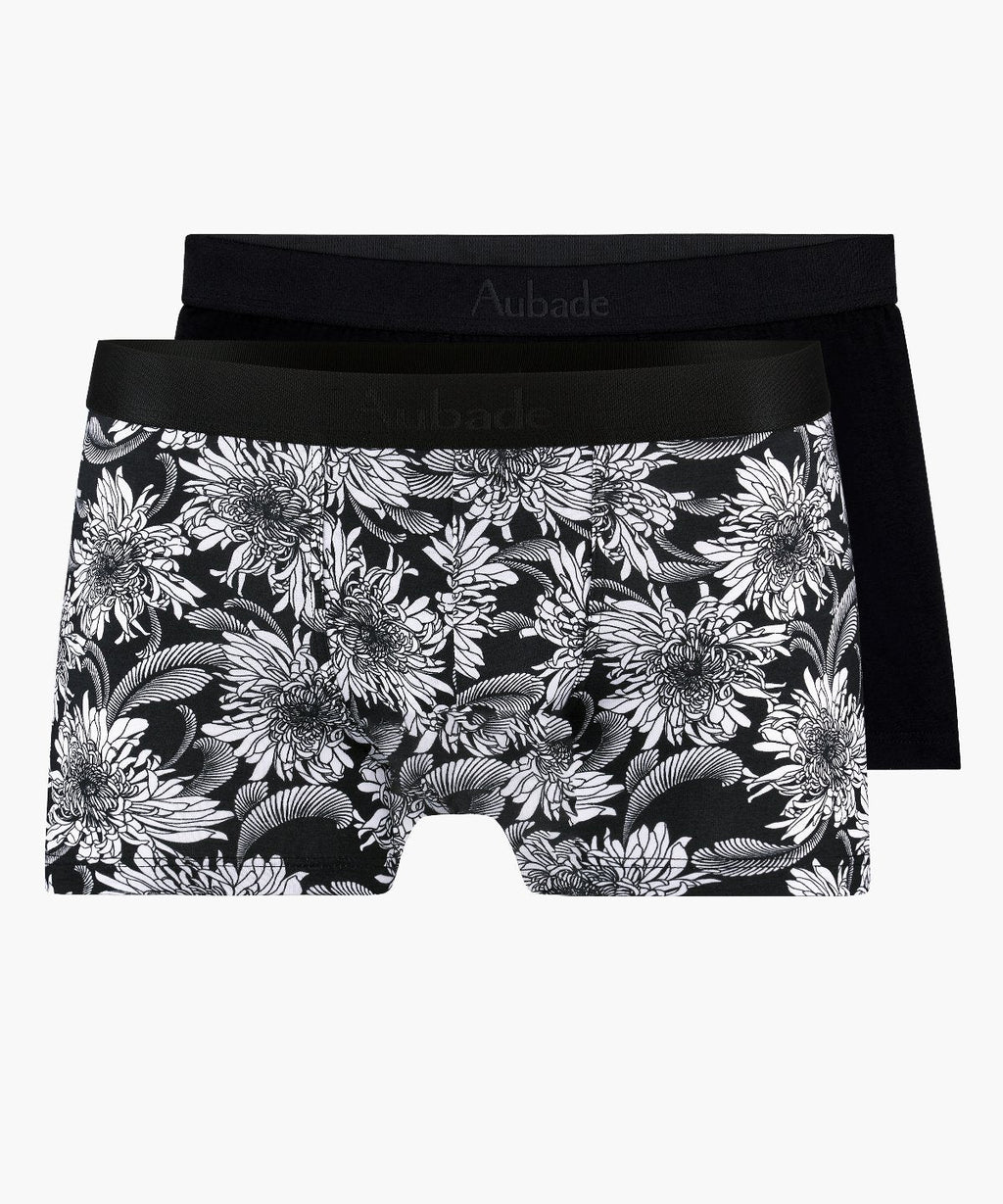 Aubade Homme Lot 2 boxers Dark Flower