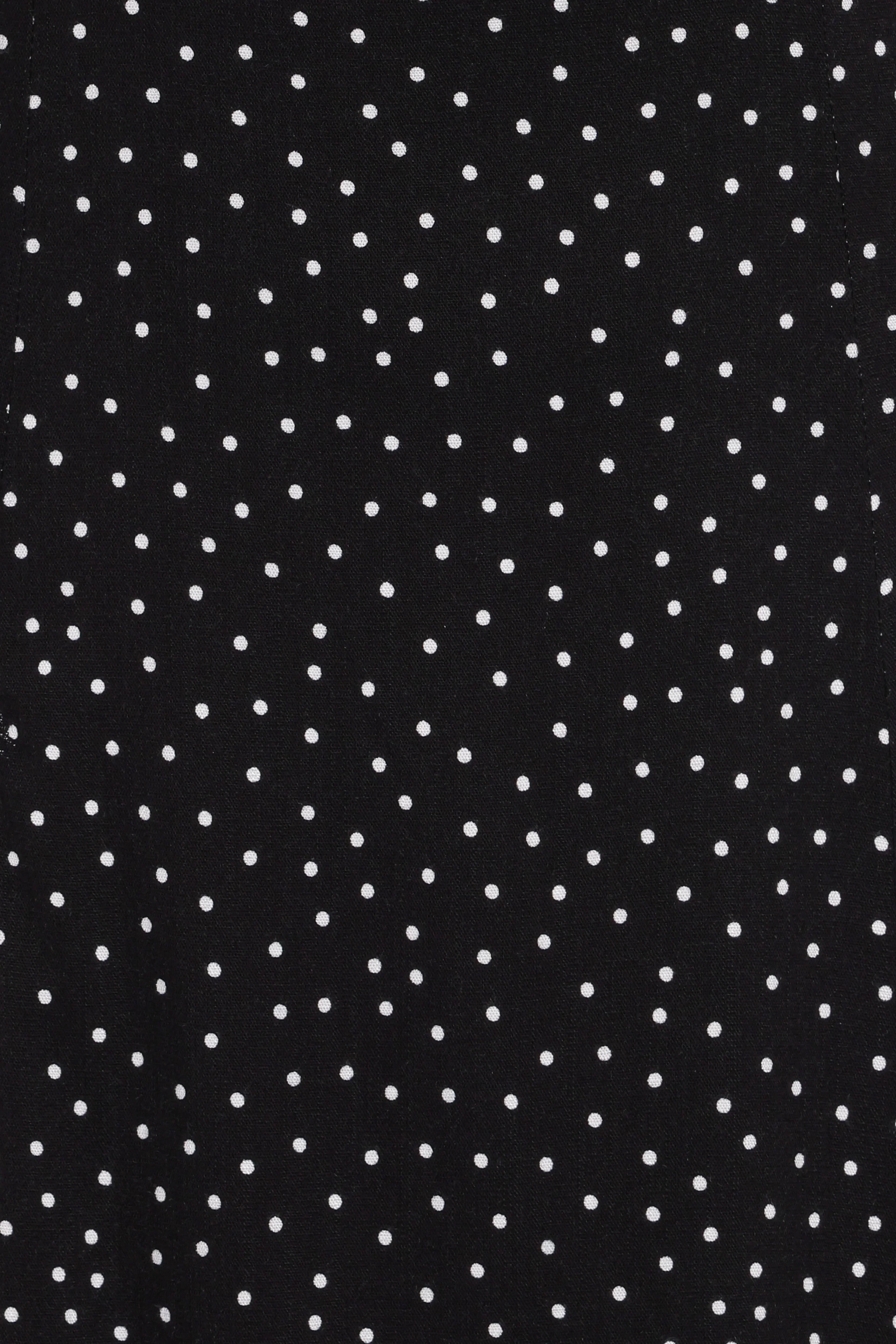 Robe longue cache-cœur Stasia - Noir et blanc