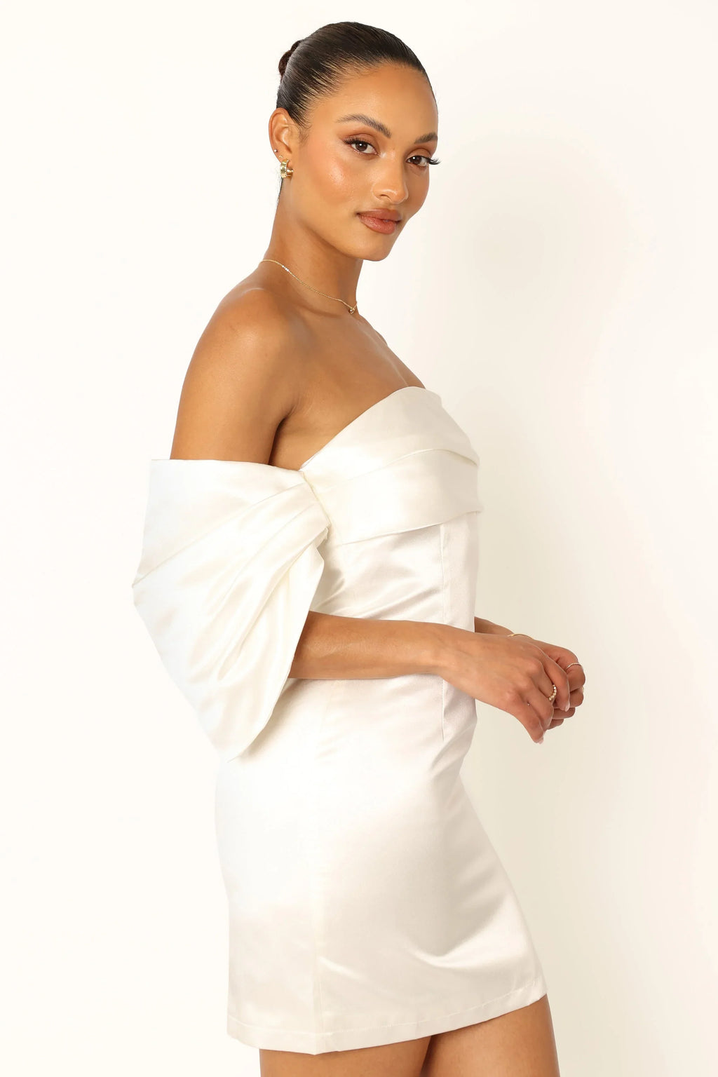 Robe mini bustier Nisha - Blanc