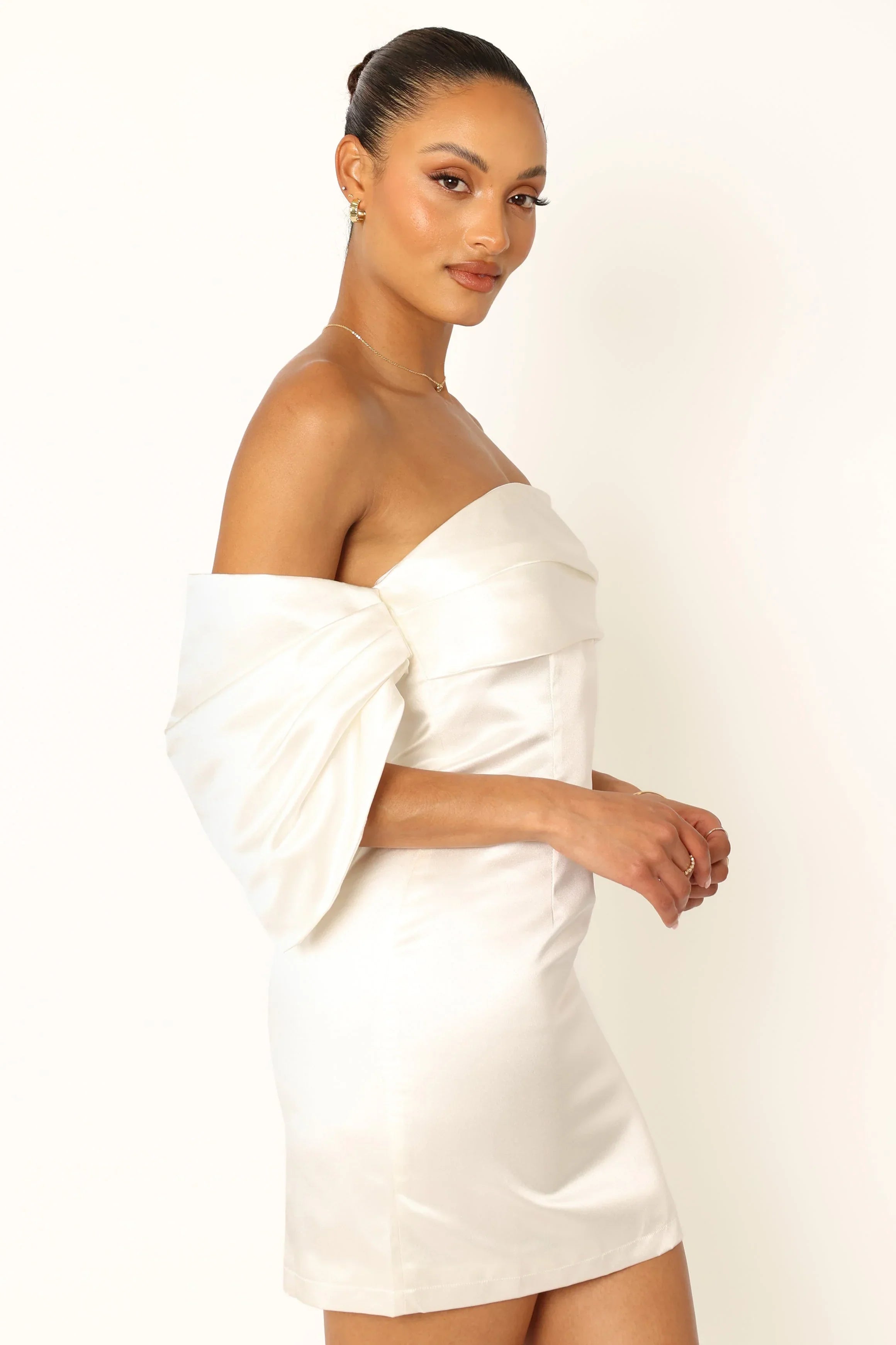 Robe mini bustier Nisha - Blanc