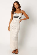 Robe Midi Landon - Noir Blanc