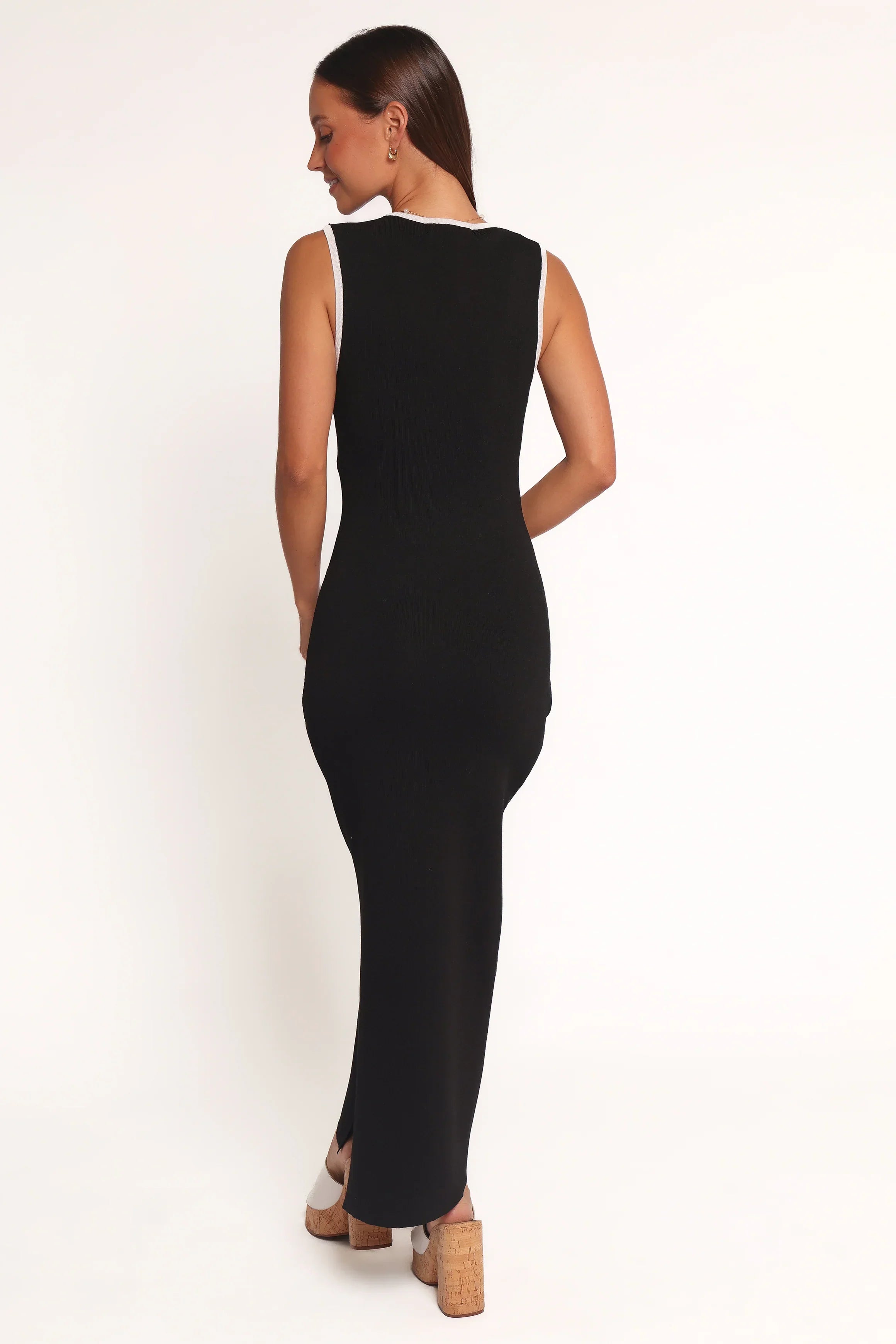 Robe Umi mi-longue - Noir