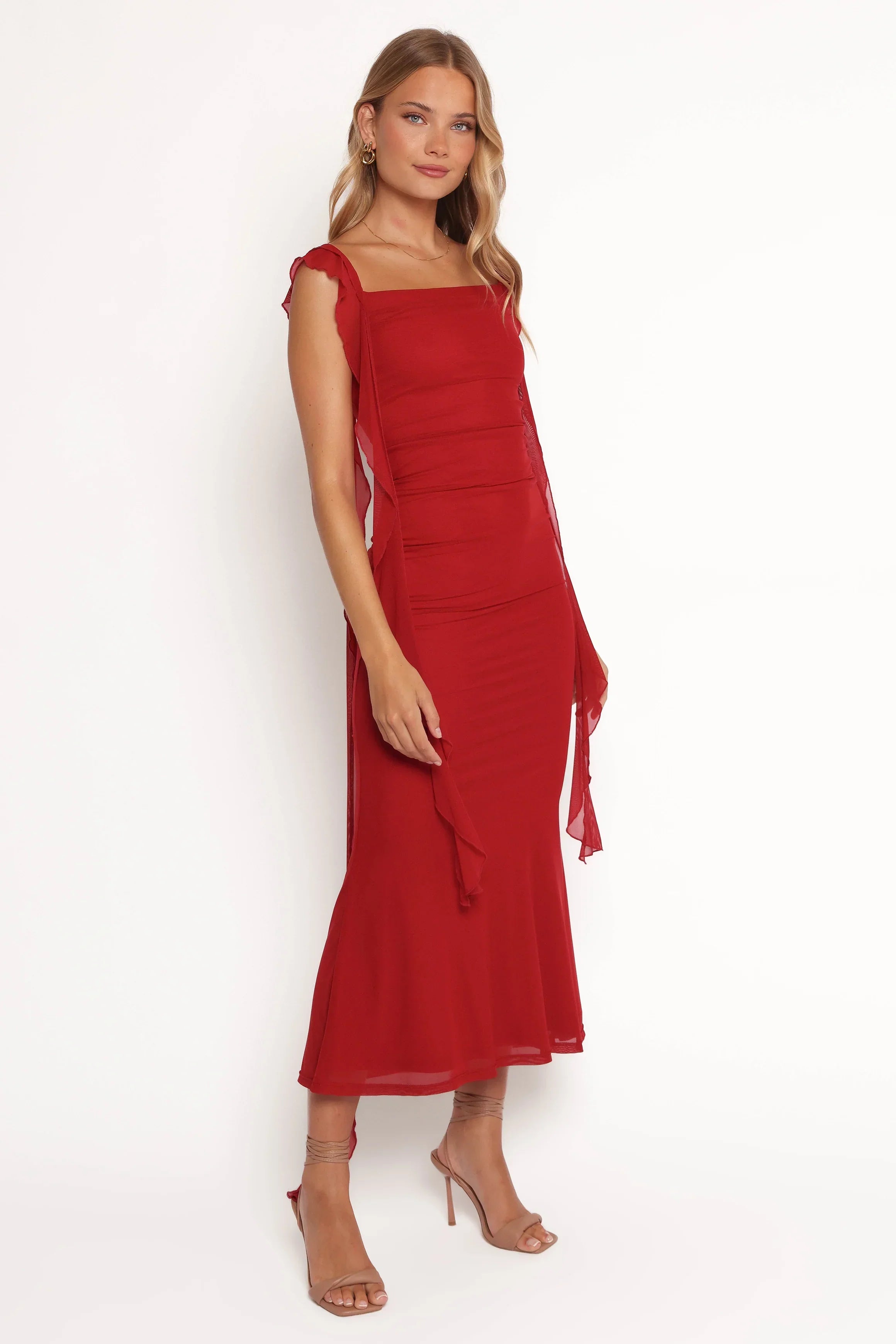 Robe longue Chiara - Rouge