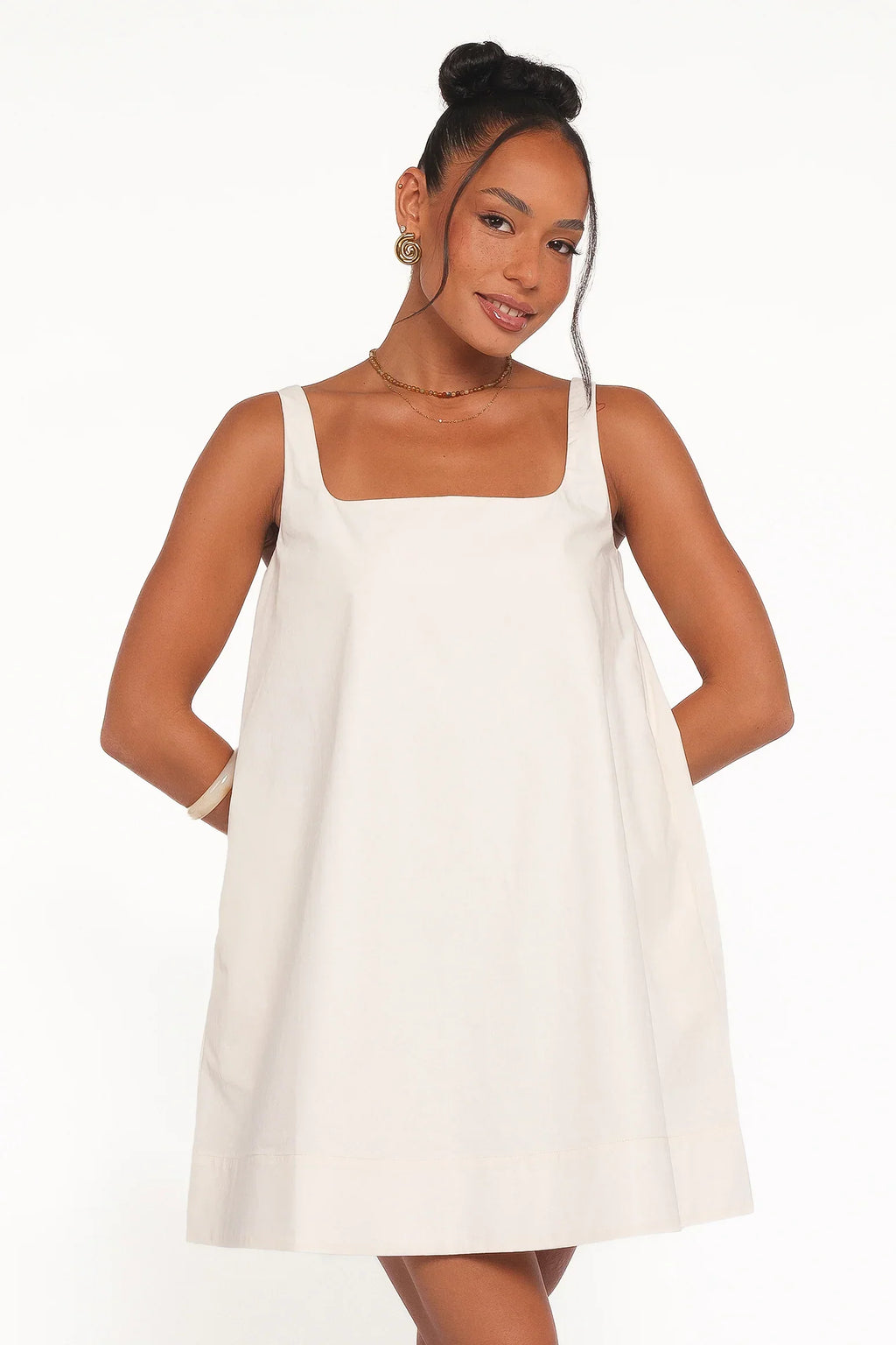 Kora Mini Dress - Chalk White