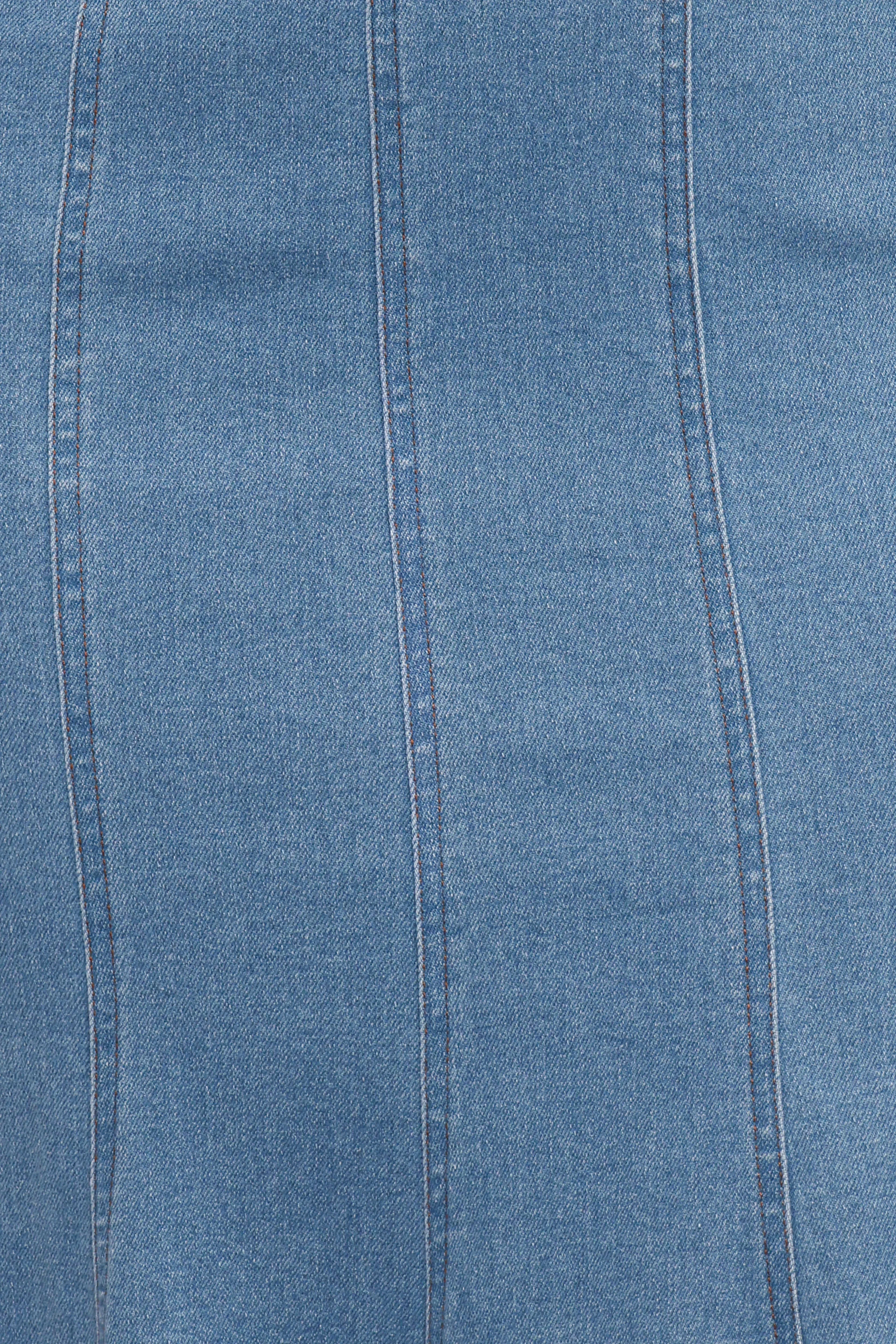 Robe midi Eugenia - Jean indigo
