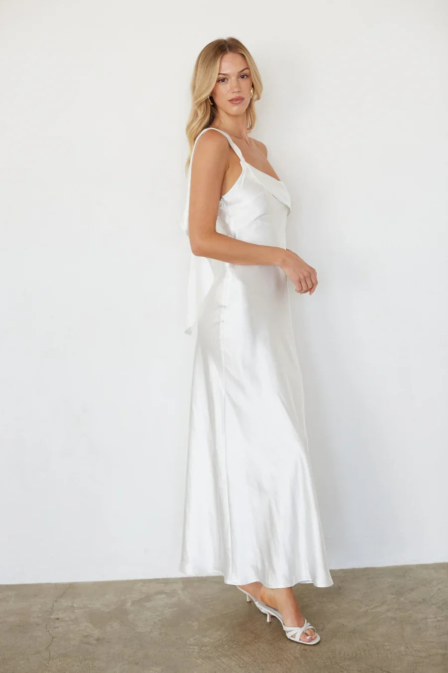 Sarahi Ruffle One Shoulder Maxi Dress