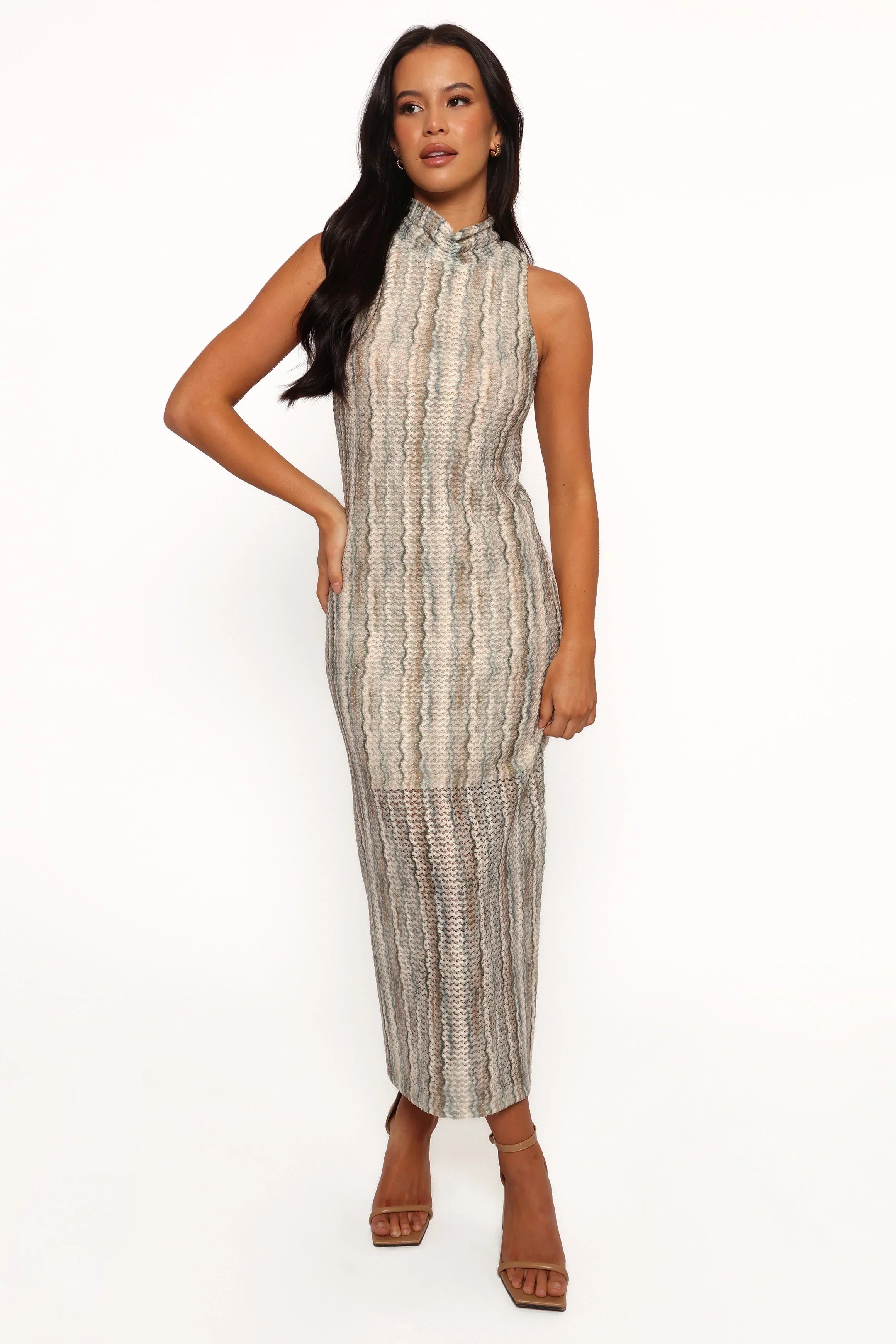 Robe Gabie mi-longue - Olive
