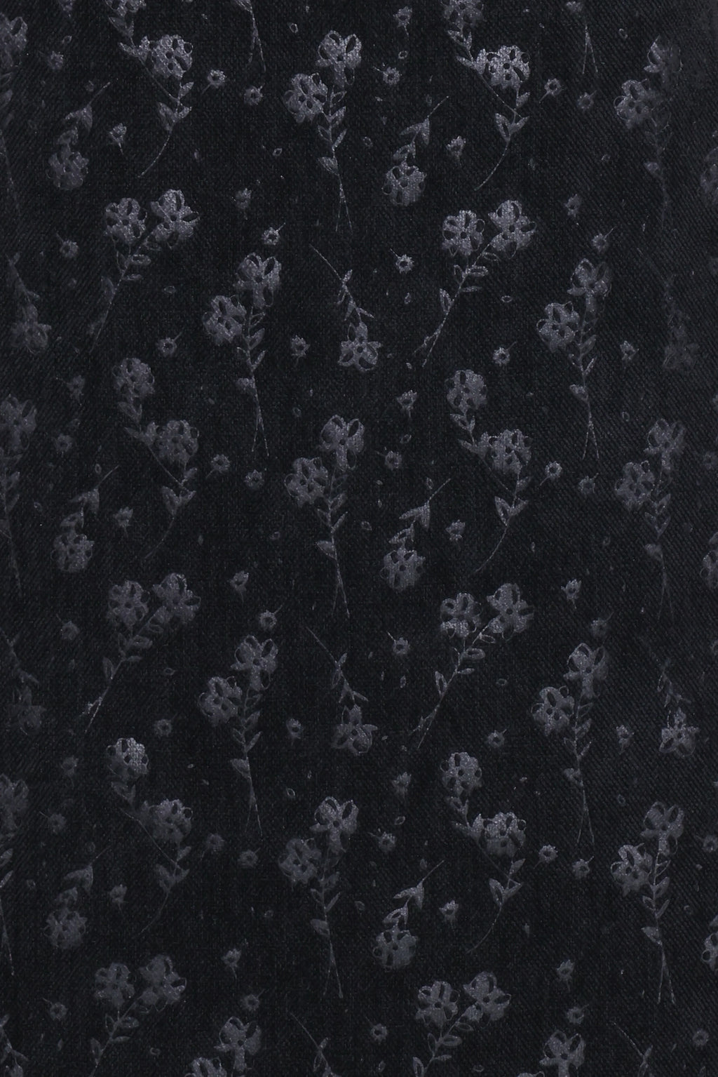 Mini-robe Farica – imprimé floral noir