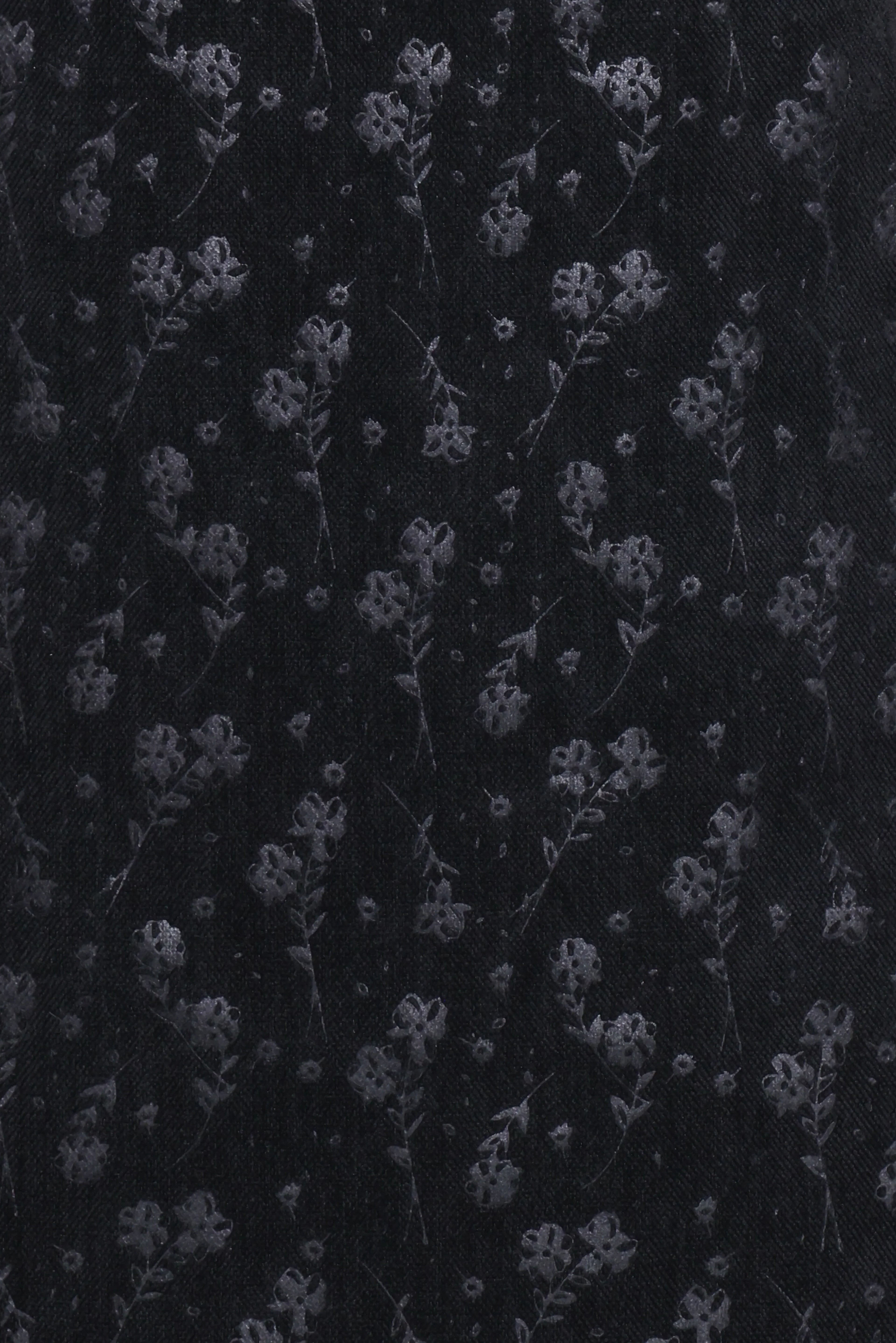 Mini-robe Farica – imprimé floral noir