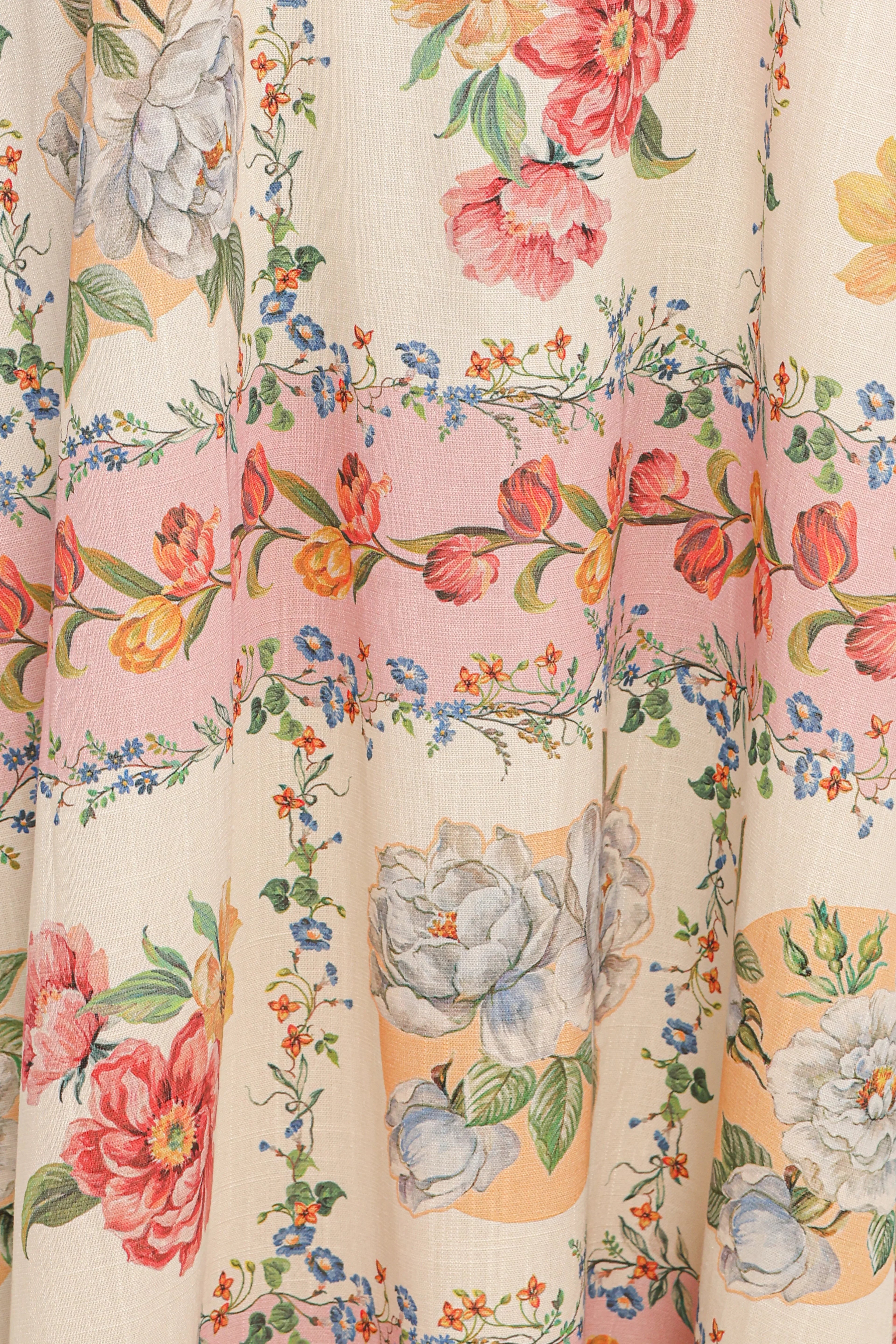 Robe longue sans bretelles Amora - Rose tuile