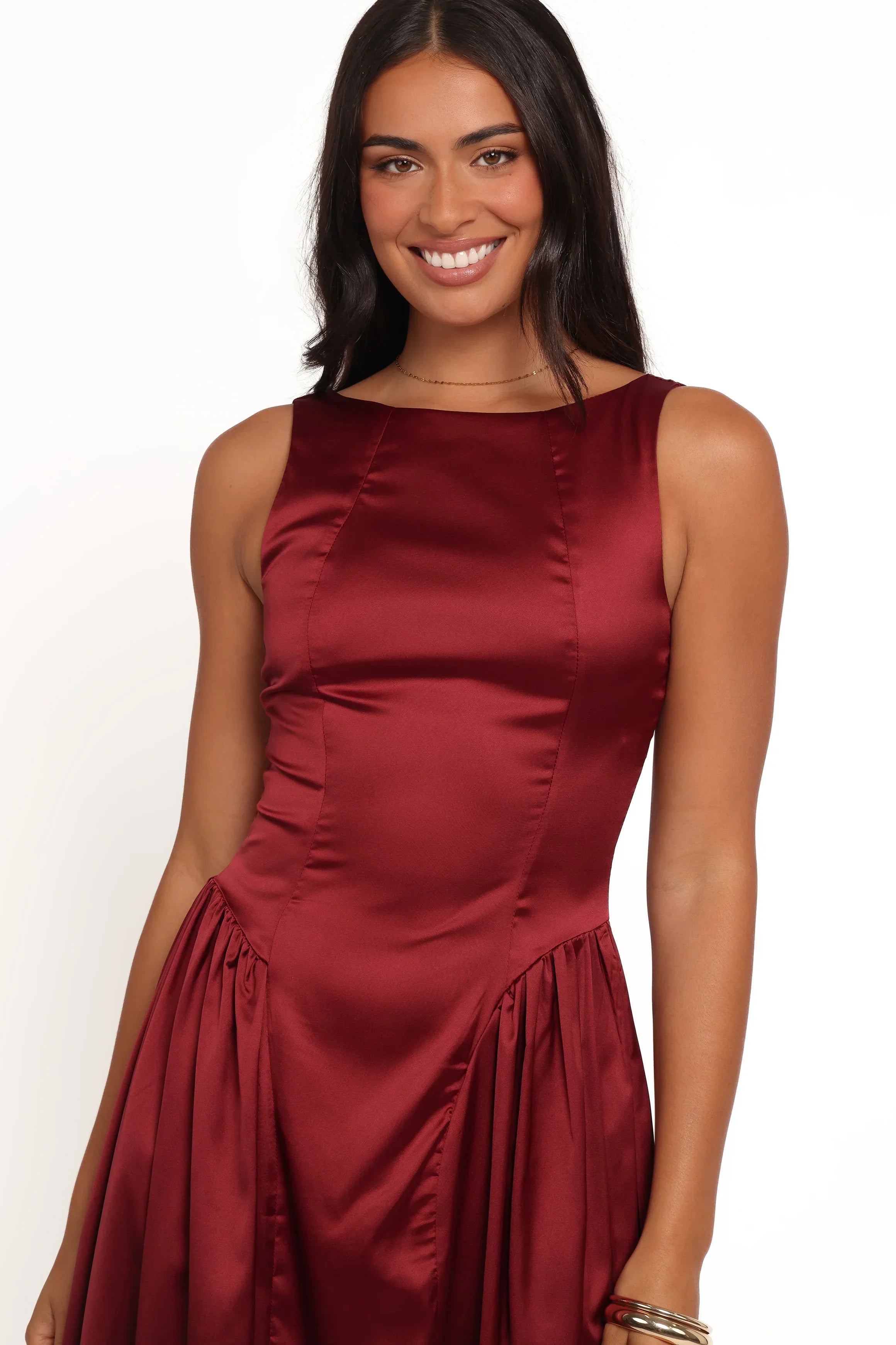 Robe midi Katelyn - Bordeaux