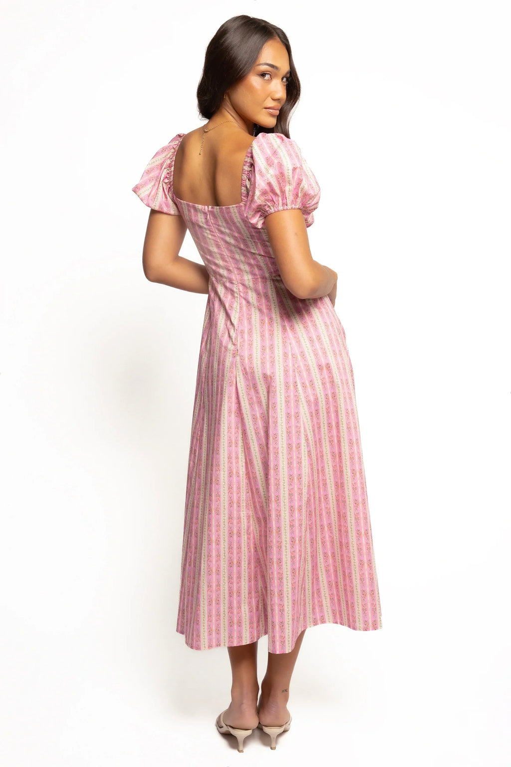 Robe midi Améthyste - Rose
