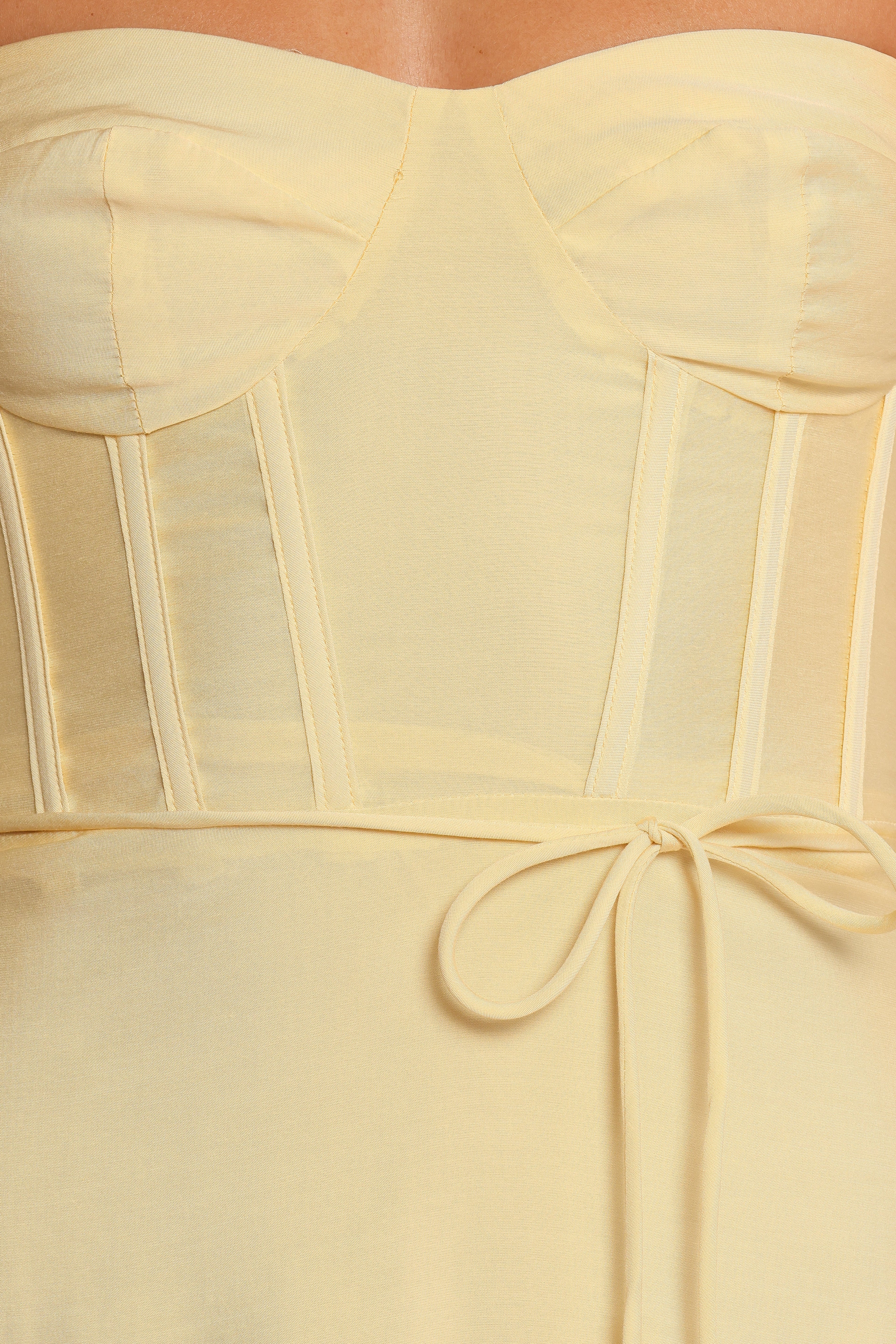 Robe midi Della - Jaune