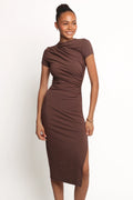 Lioren Midi Dress - Brown