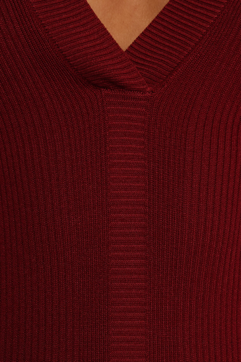 Robe midi à manches longues Collins - Couleur vin