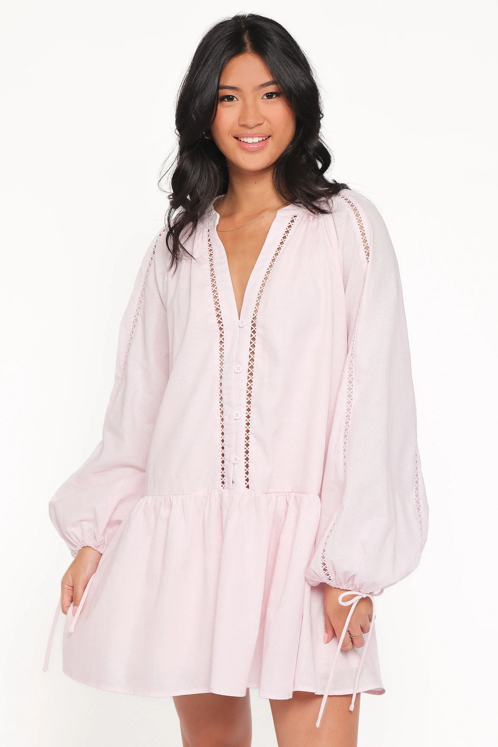 Mini-robe Hart à manches longues - Rose