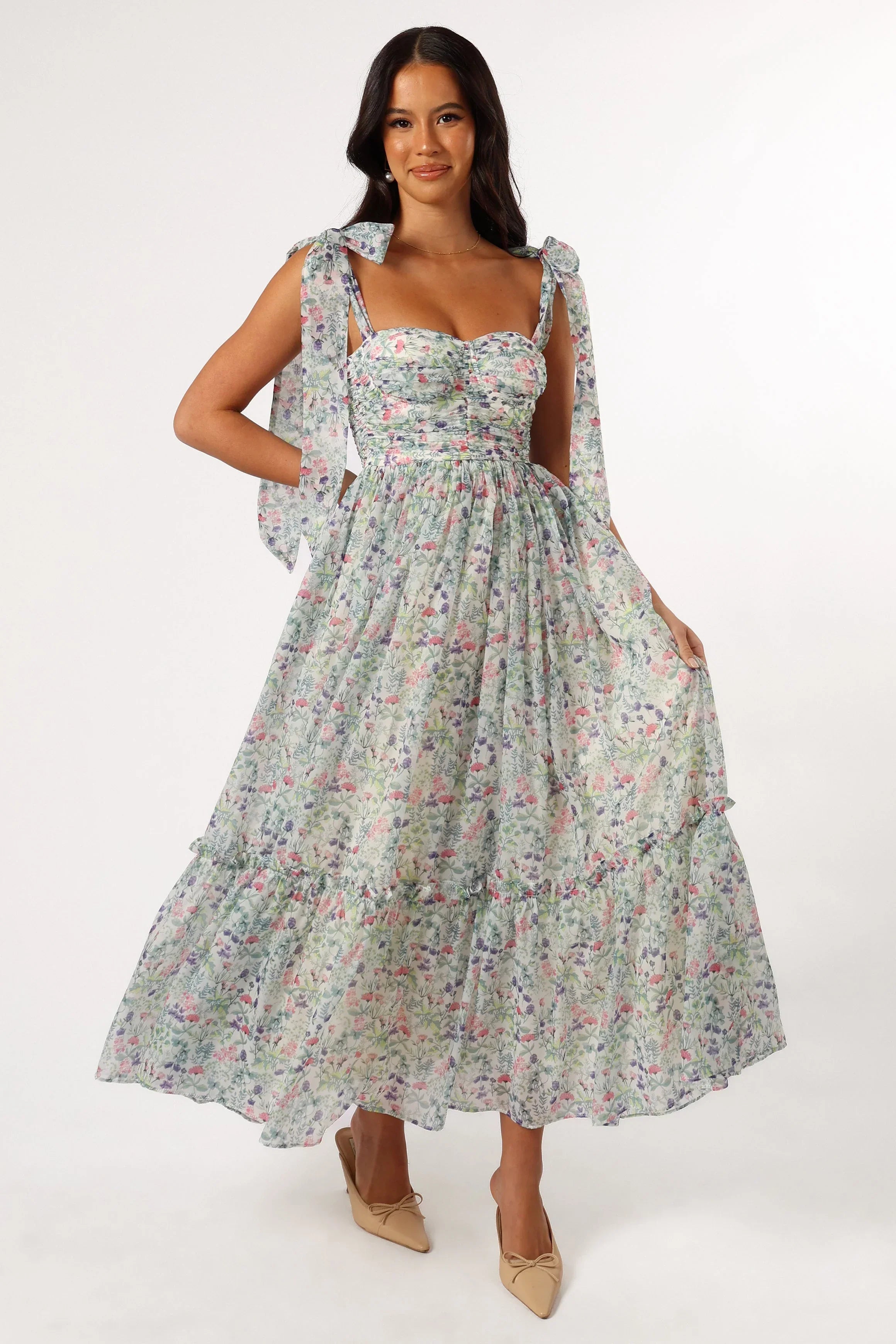 Robe mi-longue Floret - Multicolore