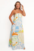Robe longue bustier Kaelani - Imprimé multicolore