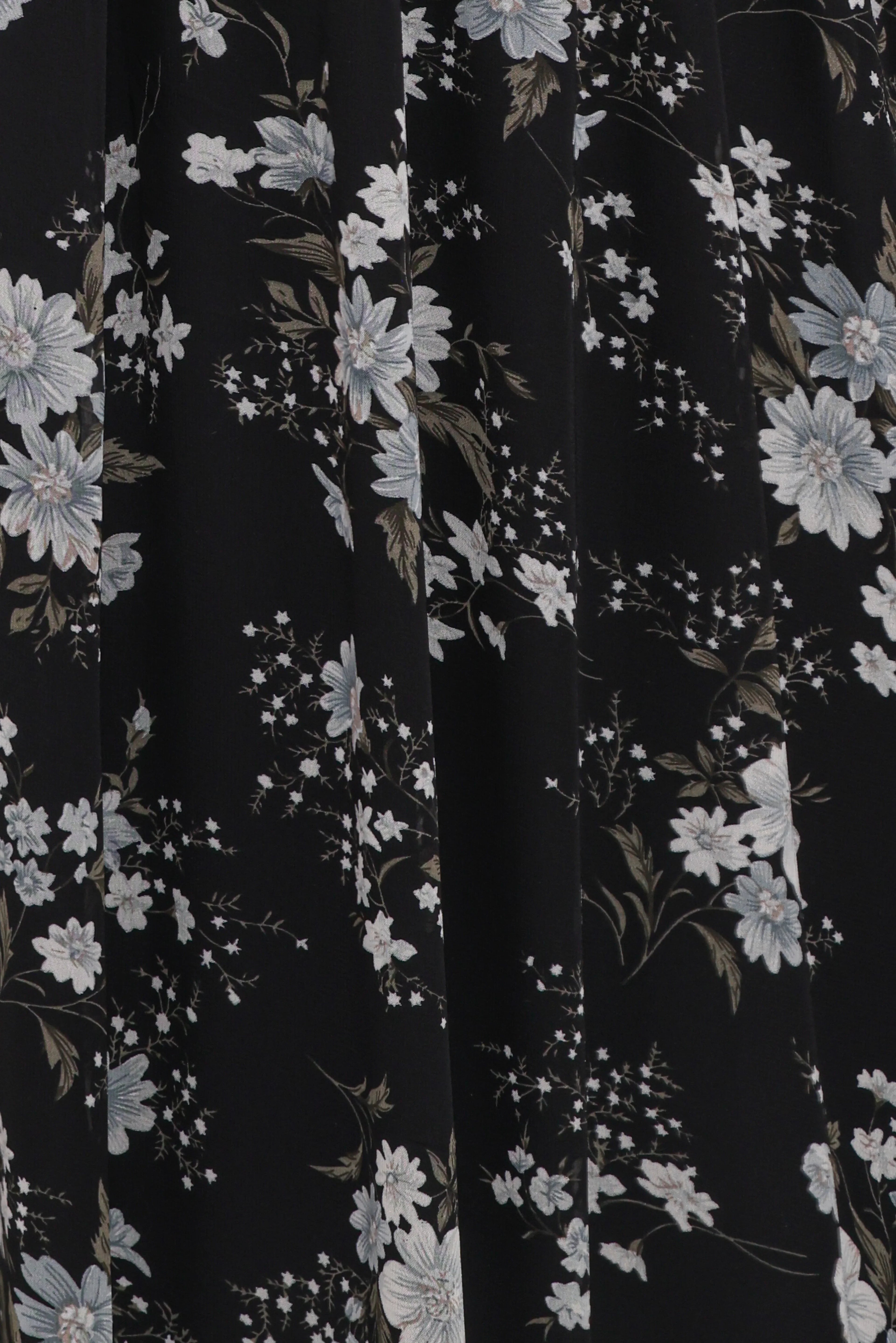 Mavis Long Sleeve Maxi Dress - Black Floral