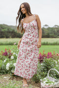 Robe midi Imelda - Imprimé rose