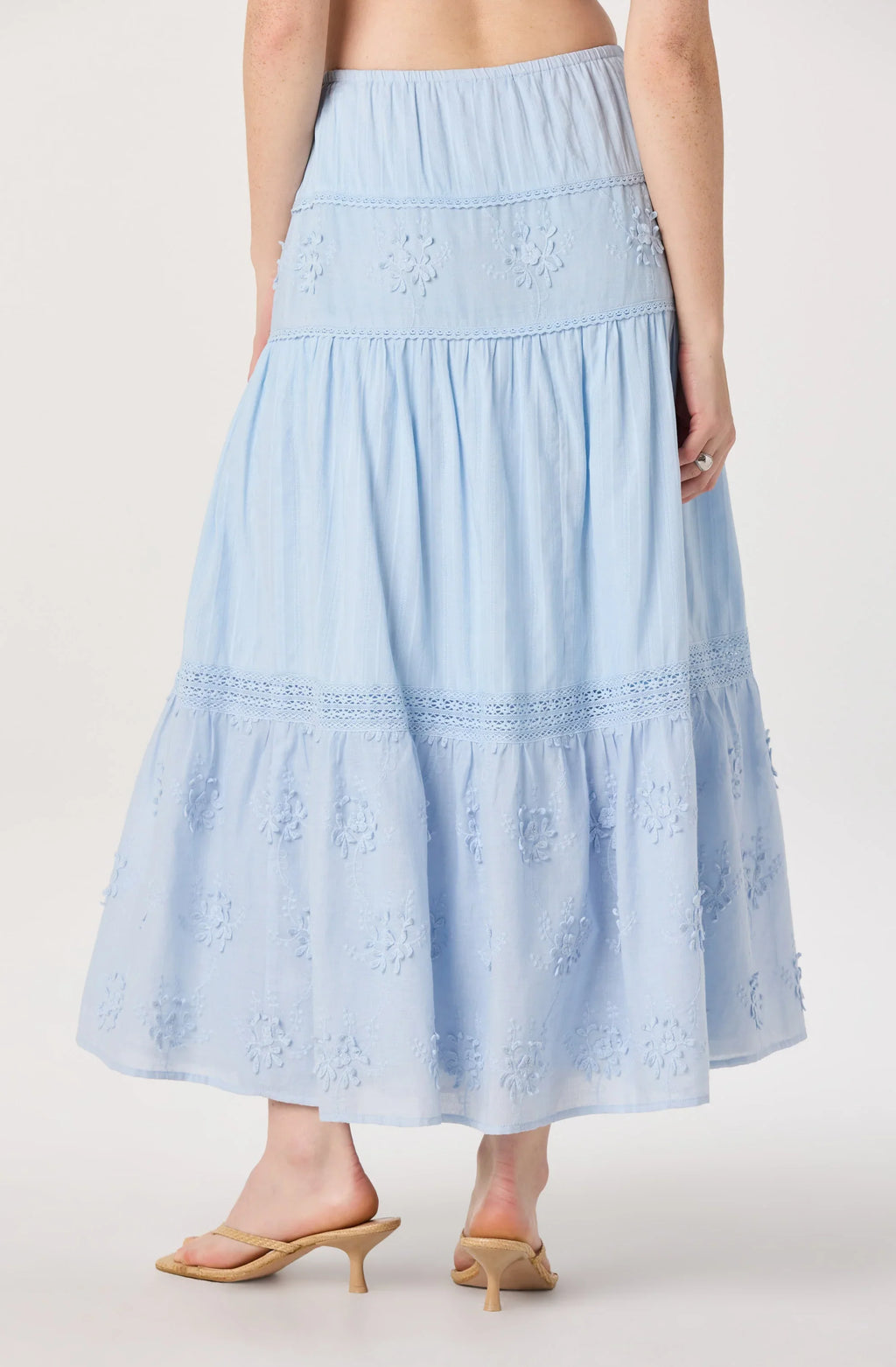 Gwyn Embroidered Midi Skirt