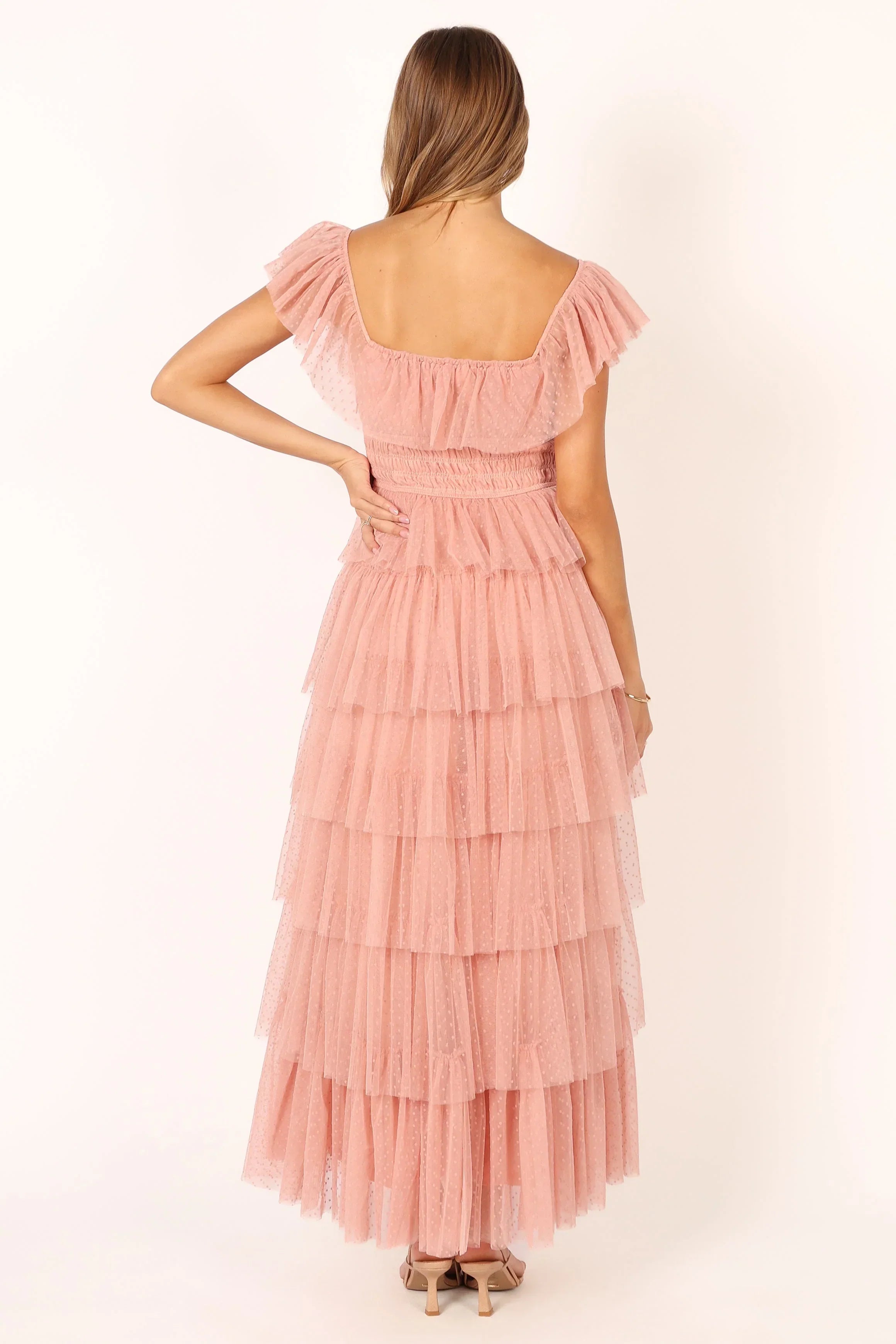 Robe longue Belle - Vieux rose