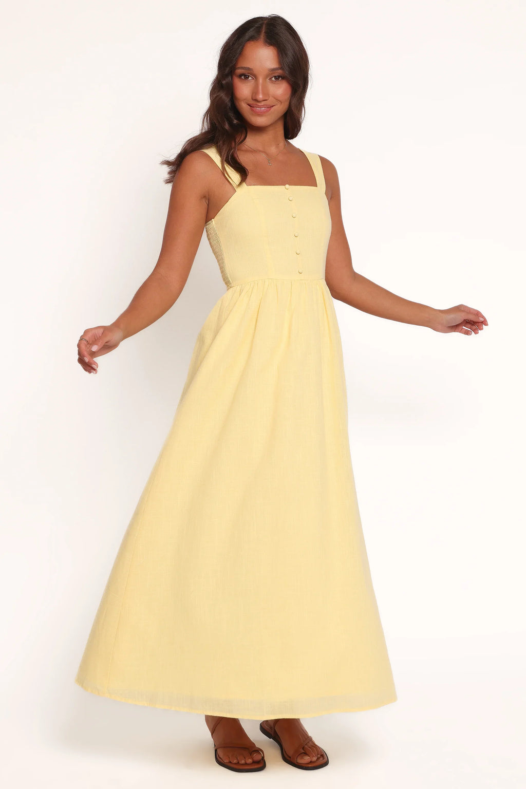 Robe longue Caty - Jaune