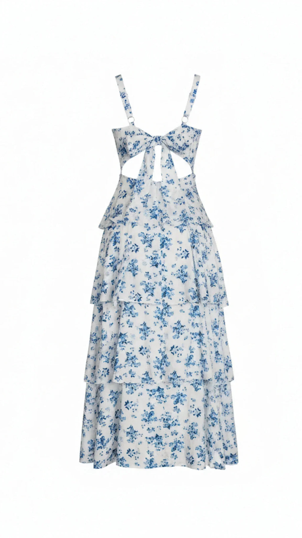 Luciana Tiered Floral Midi Dress