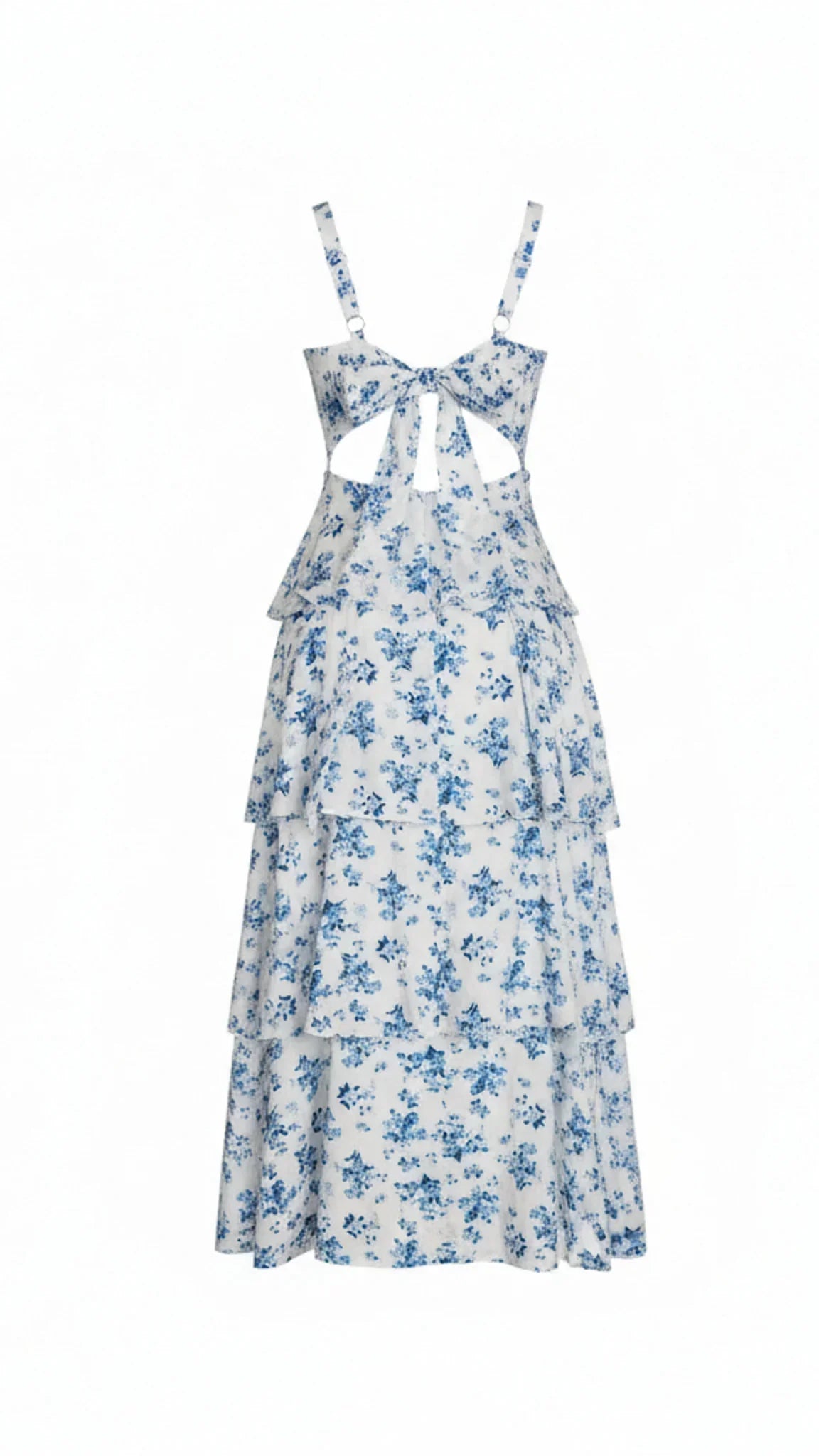 Luciana Tiered Floral Midi Dress
