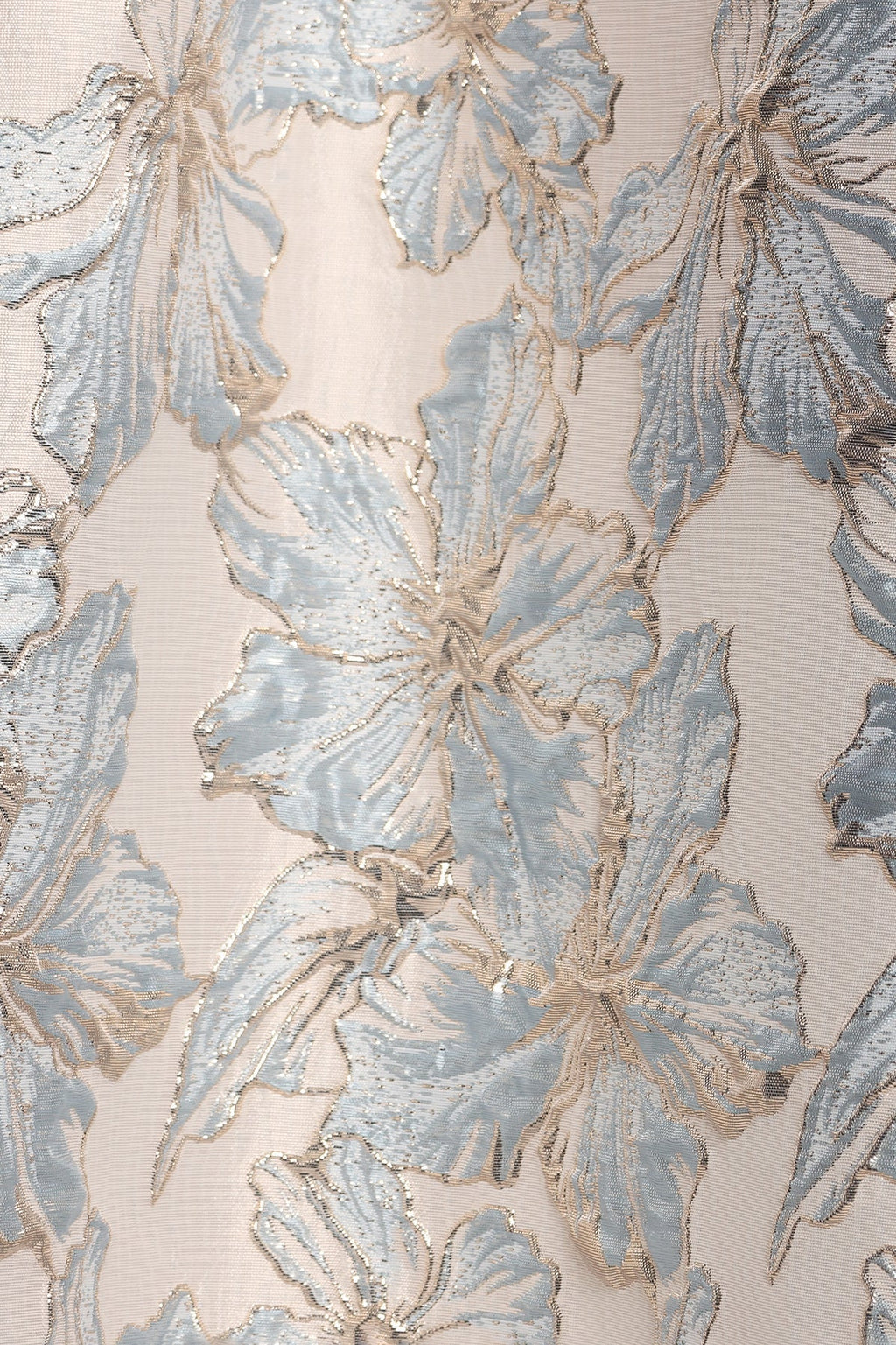 Robe longue Yasmine - Imprimé floral bleu ciel