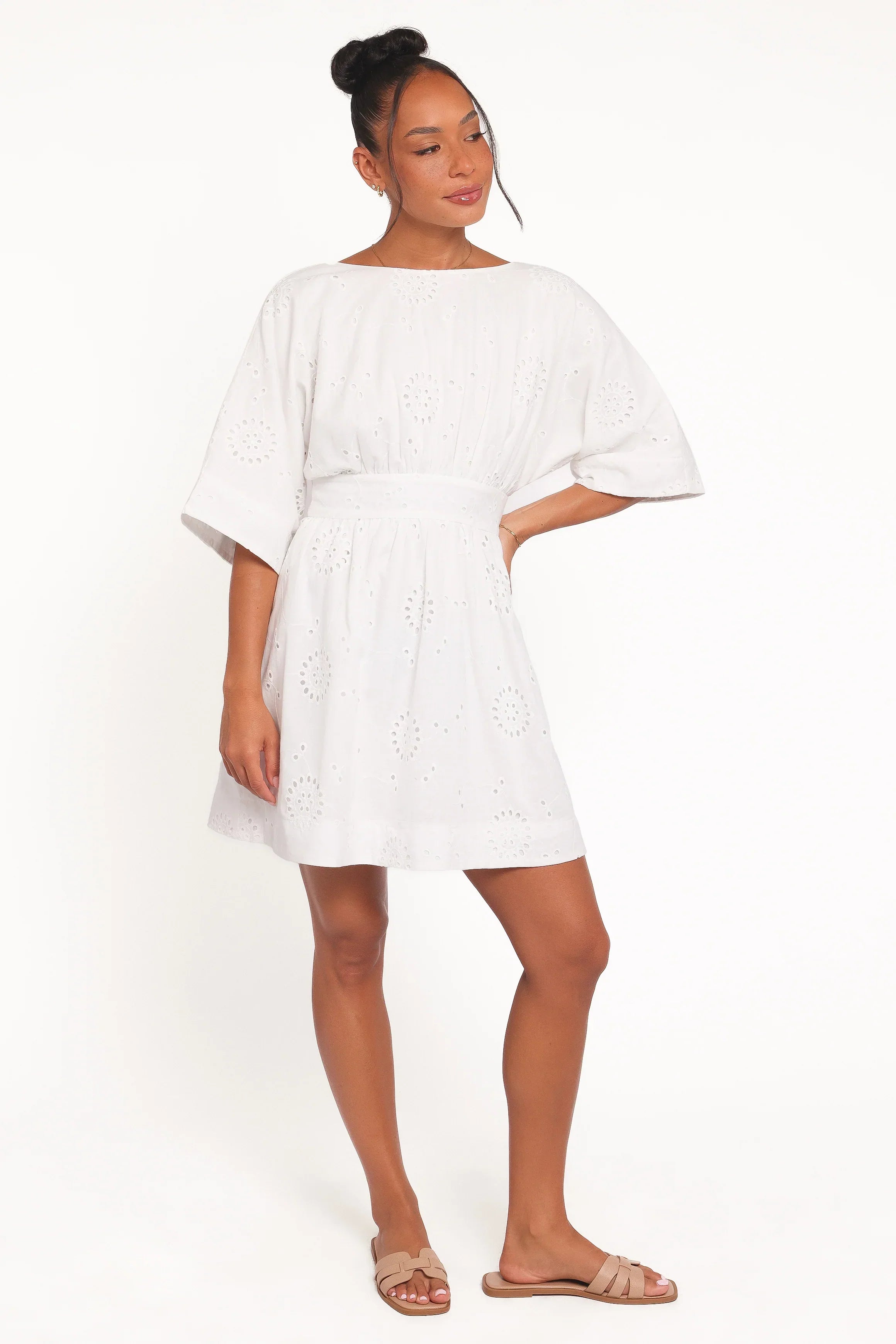 Robe Courte Camila Dos Ouvert - Blanc
