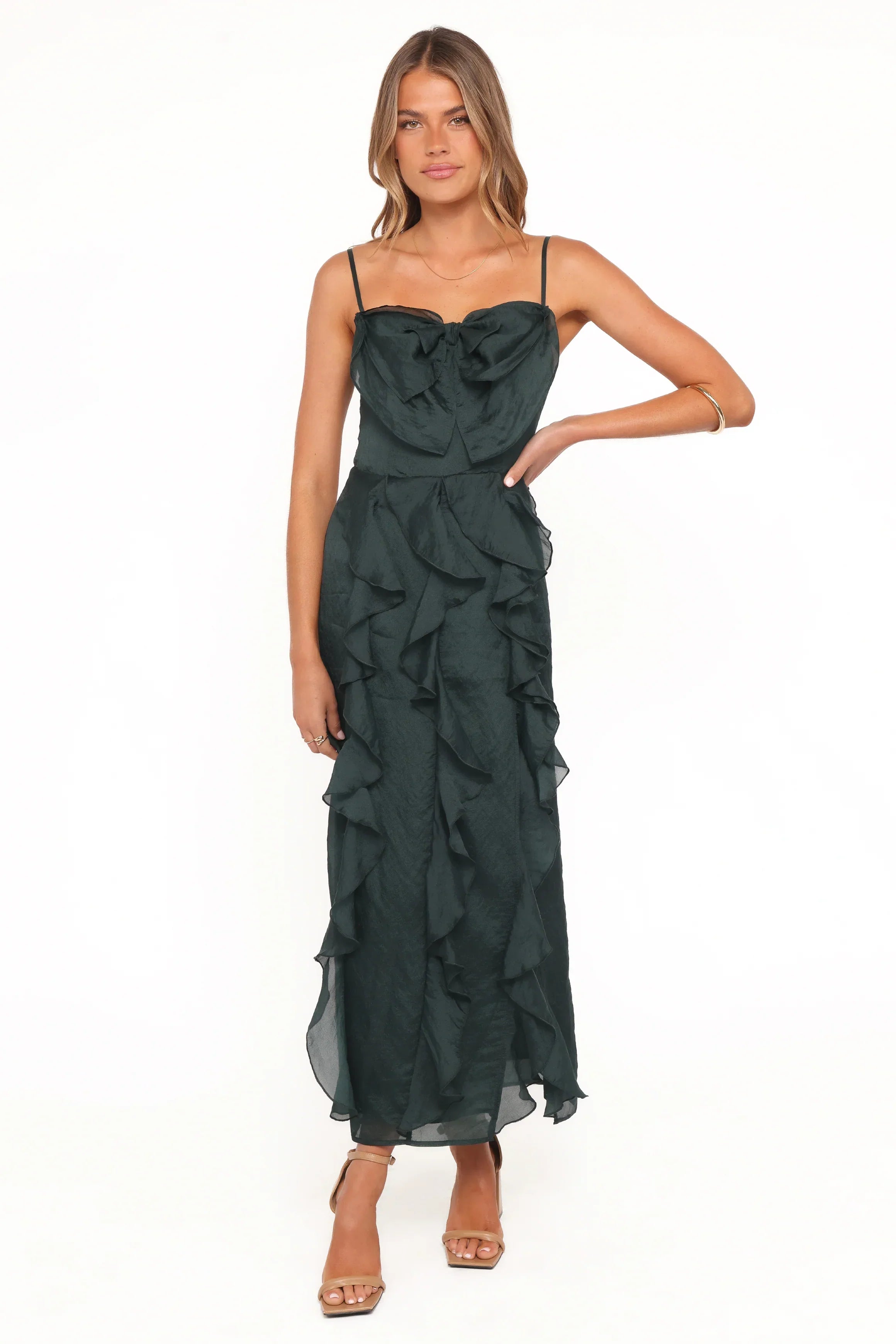 Adelyn Midi Dress - Emerald