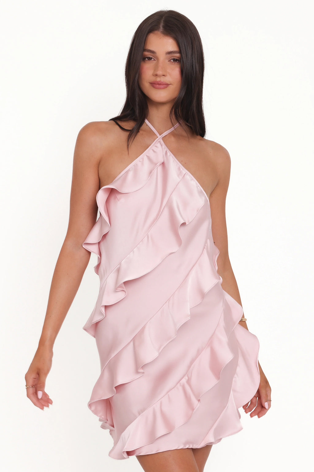 Mini-robe dos nu Valery - Rose